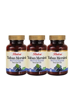 Yaban Mersini Meyvesi 90 Kapsül x 3 Adet