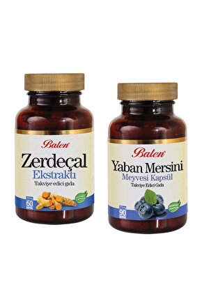 Bağışıklı 2li Zerdeçal , Yaban Mersini Kapsül