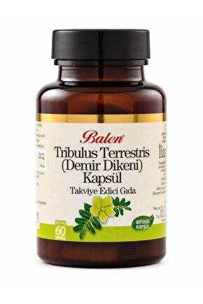 Tribulus Terrestris-demir Dikeni Ekstraktı 60 Adet Kapsül 620 Mg