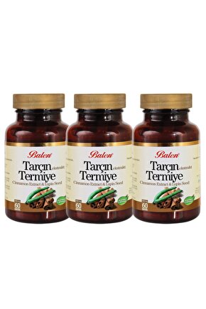Tarçın Ekstrakt & Termiye 60 Kapsül X 3 Adet
