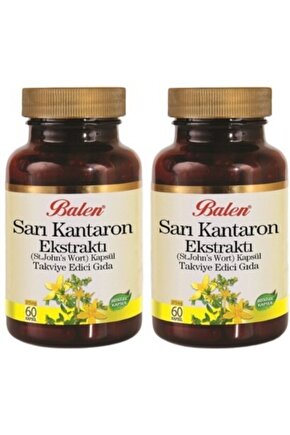 Sarı Kantaron Kapsülü 60 X 375 Mg X 2 Kutu St. Johns Wort Kantoron 2 Kutu