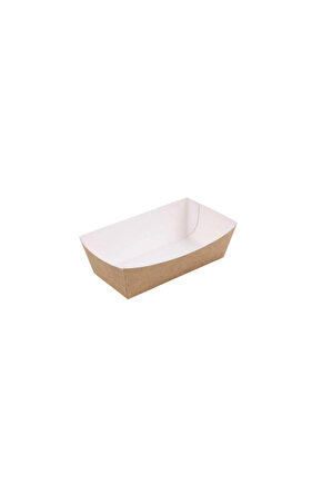 Naturel Kraft Orta Kumpir Kutusu & Konik Tabak 9x15 Cm 1000 Adet