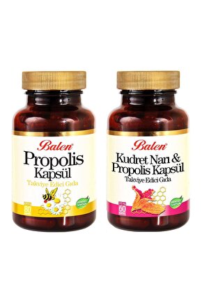 Kudret Narı Propolisi 375mg 60 Kap Propolis 80 Kap 670mg