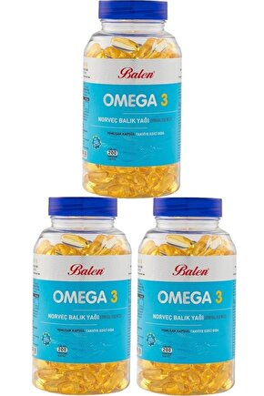 Omega 3 Norveç Balık Yağı ( ) 200 Yk 3 Adet