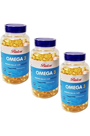 Omega 3 Norveç Balık Yağı(trigliserid)yum.kap.1380mg*200*3 Adet