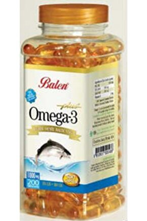 Omega 3 Balık Yağı 1380 Mg 200 Softjel Kapsül