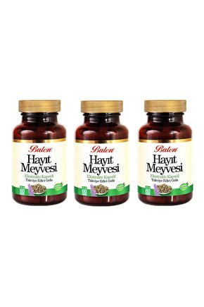Hayıt Meyvesi Ekstraktı 375 Mg 60 Kapsül 3 Adet