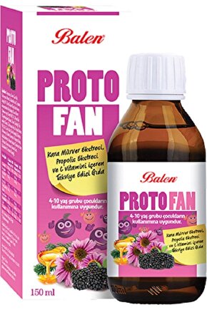 Protofan Kara Mürverli Propolisli Şurup (150 Ml)