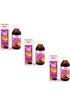 Protofan Kara Mürver Ekstresi Propolis Ekstresi Ve C Vitamini 150 ml 3 Adet