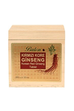Tahta Kutu Kırmızı Kore Gınseng 600 Mg 120 Tablet