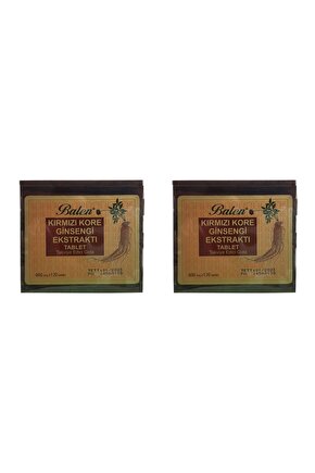 Tahta Kutu Kırmızı Kore Ginseng 600 Mg 120 Tablet 2 Adet