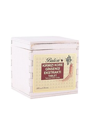 Kırmızı Kore Ginseng Tablet (tahta Kutu) 120 Tablet