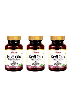 Kedi Otu Kökü Ekstraktı (VALERİAN ROOT) 375 Mg 80 Kapsül 3 Adet