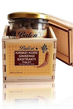 Kırmızı Kore Ginsengi Ekstraktı 120 Tablet 3 Adet