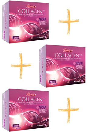 Collagen Tip 1,2,3 L-ornitin Hyaluronik Asit C Vitamini 12100 Mg Kakaolu 30 Şase 3 Adet