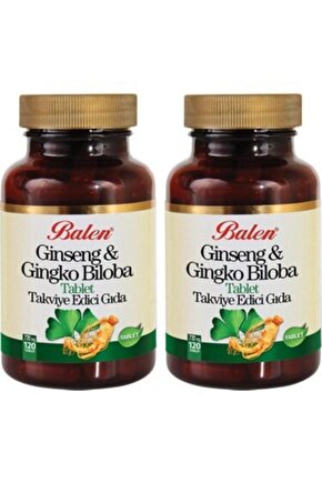 Ginseng Ginkgo Biloba 720 MG 120 Tablet x 2 Kutu