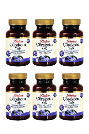Çörekotu Yağı Yumuşak Kapsül 1380 Mg 80 Kapsül 6 Adet