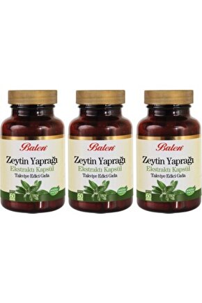Zeytin Yaprağı Ekstrat Kapsül 620mg*60 - 3 Adet