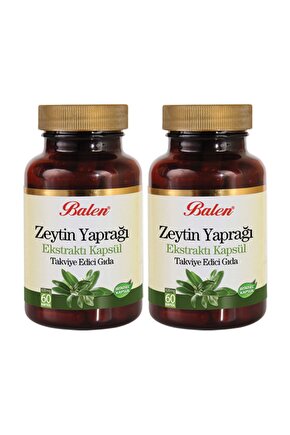 Zeytin Yaprağı Ekstraktı 60 Kapsül X 2 Adet