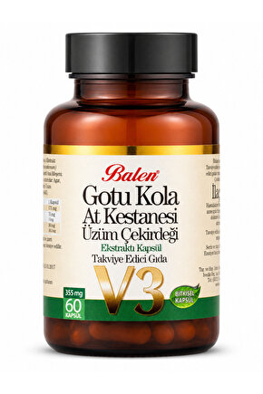 GOTU KOLA&ATKESTANESİ&ÜZÜM ÇEK. EKST. KAPSÜL 355 MG*60