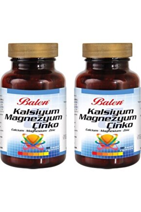 2 Kutu Kalsiyum Magnezyum Çinko Kapsül 90 X709 Mg X2