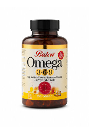 OMEGA 3-6-9 YAĞ ASİTLERİ İÇEREN YUMUŞAK KAPSÜL 1585 MG*100