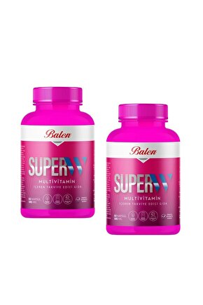 Süper-w Multivitamin Kapsül 585 Mg 60 Kapsül X 2 Adet