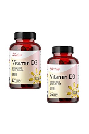 Vitamin D3 450 Mg 60 Yumuşak Kapsül X 2 Adet