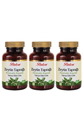 Zeytin Yaprağı Ekstraktı 60 Kapsül 3 Adet