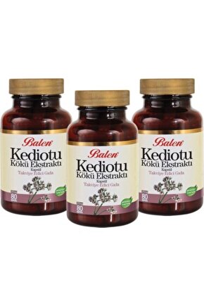 Kedi Otu Ekstraktı Kapsül 375mg*80 3 Adet