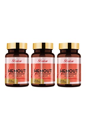 Hemout Bitki Ekstreleri Içeren 370 Mg 60 Kapsul X 3 Adet
