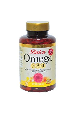 Omega 3-6-9 1585 mg X 100 Yumuşak Kapsül