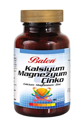 3 Kutu Kalsiyum Magnezyum Çinko Kapsül 90 Kapsül