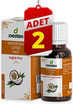 Hindistan Cevizi Yağı 50 Ml (2 Adet)