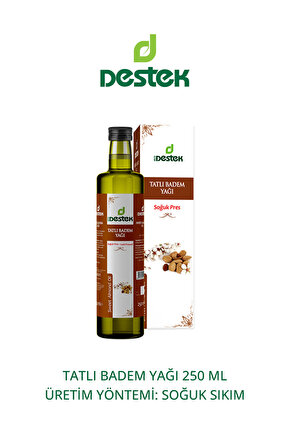 Tatlı Badem Yağı Soğuk Pres 250 ml