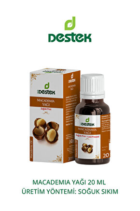 Macadamıa Yağı 20 ml Soğuk Pres