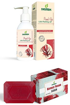 Peel-up Likit Peeling Jel 150ml Ve Kırmızı Yosun Sabunu 150gr (2li Set)