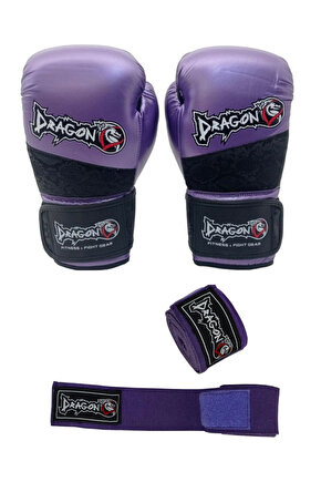 Attack Boks Eldiveni ve Boks Bandaj 2 li Set Kick Boks Muaythai Boks Eldiveni