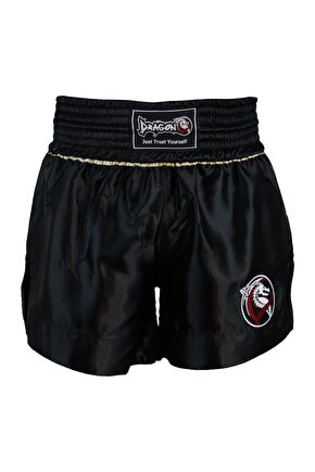 MT3033 Muaythai Şortu Siyah Kick Boks Şortu