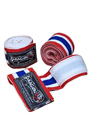 83818 Thailand Bayraklı 3,5 Metre Elastik Bandaj Boks Bandajı Muay Thai Bandajı Kick Boks B