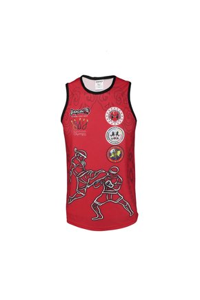 Federasyon Logolu Dijital Baskılı Muay Thai Atlet
