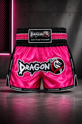 Mt3075 Retro Muay Thai Antrenman Şortu Pembe