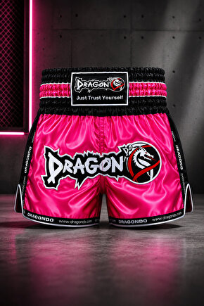 Mt3075 Retro Muay Thai Antrenman Şortu Pembe
