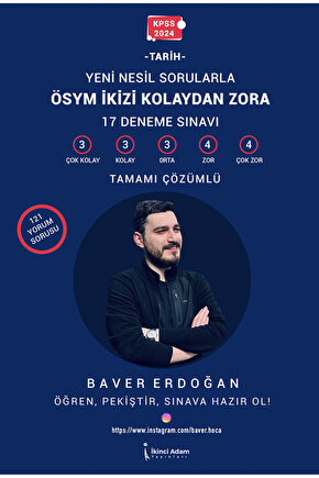KPSS 2024 ÖSYM İKİZİ KOLAYDAN ZORA - BAVER ERDOĞAN