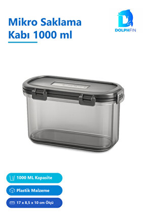Mikro Saklama Kabı 1000 ml Çok Renkli Plastik
