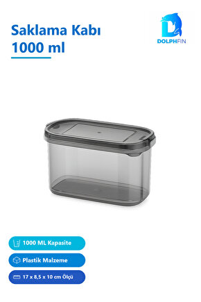 Saklama Kabı 1000 ml Çok Renkli Plastik