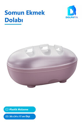 Somun Ekmek Dolabı Plastik Çok Renkli 38 x 24 x 17 cm