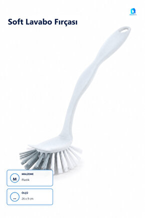 Soft Lavabo Fırçası Çok Renkli 26 x 9 cm