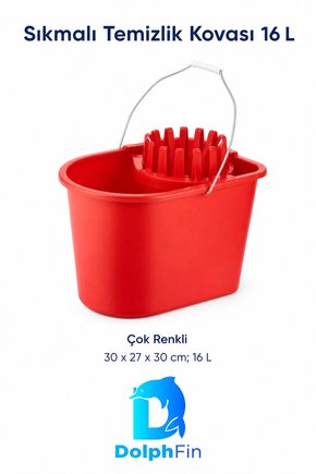 Sıkmalı Temizlik Kovası 16 L Çok Renkli AK 007