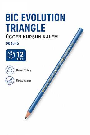 B.I.C Evolution Triangle Üçgen Kurşun Kalem 964845 12li Paket